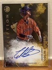 2021 Bowman Inception Gold Prospect Auto Autograph Colin Barber #38/50