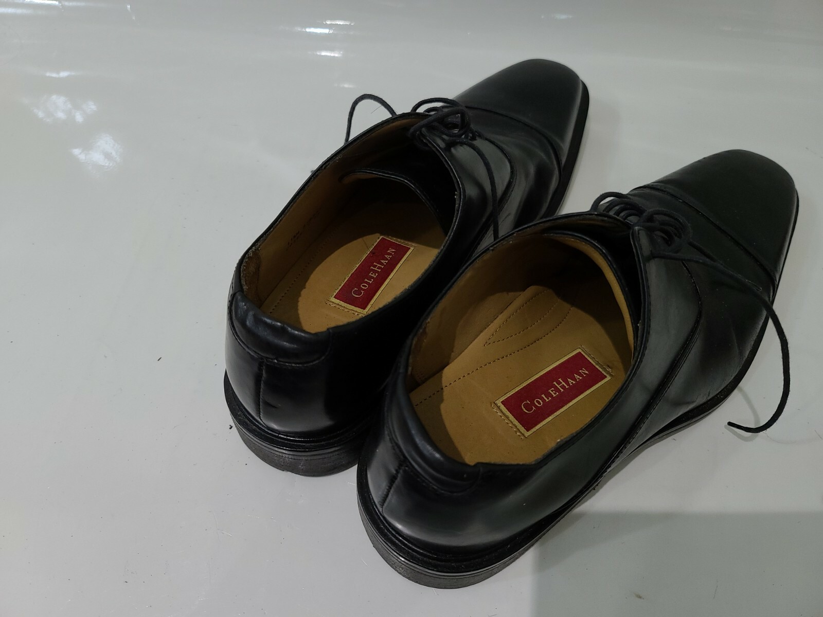 SAOLA Oxford casual Cole Haan da uomo taglia 11 5 in pelle nera pizzo NikeAir suola co3554