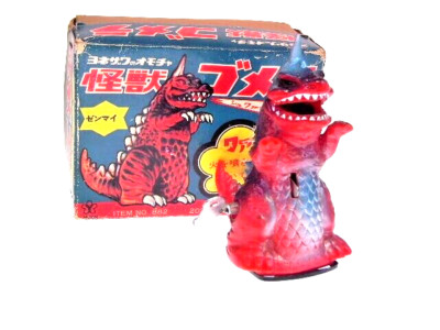 GS JAPAN HEROES, ''GOZILLA'' 10cm, WIND UP, SPARKS, NEW/NEU/NEUF , GOOD BOX !!