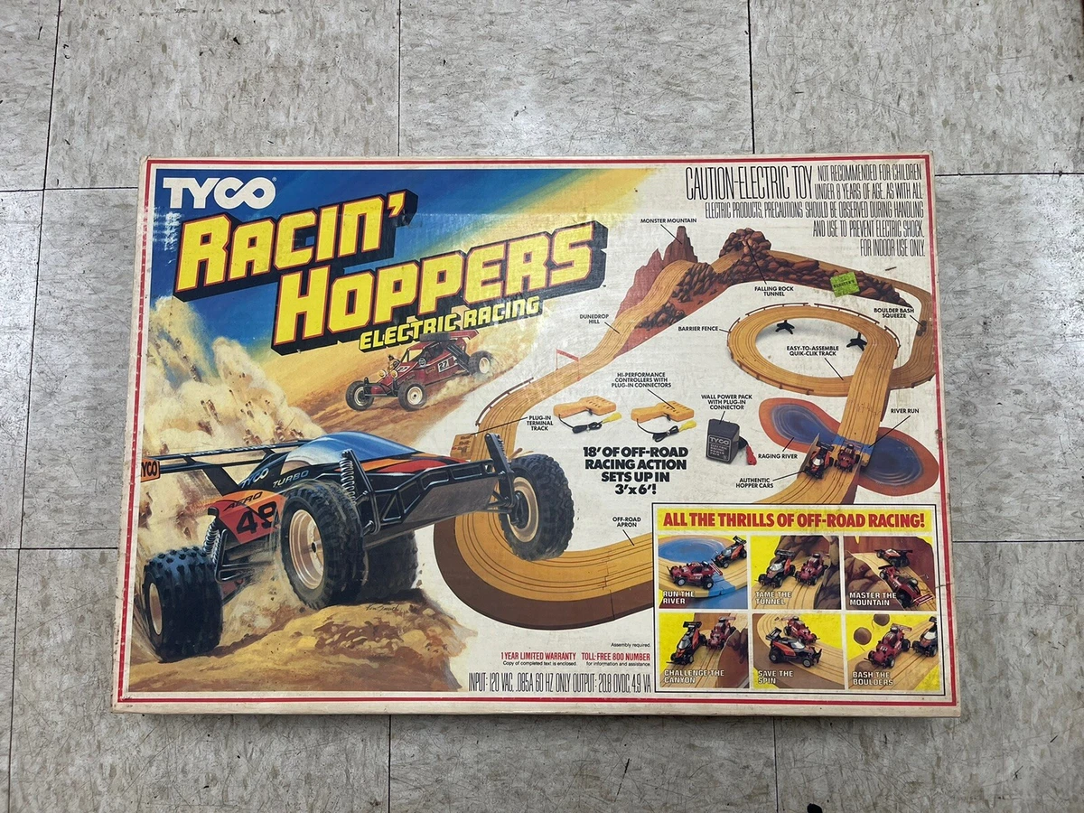 Tyco Racin Hoppers Race Set Slot Car Set eBay