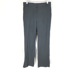 J. CREW Womens Dress Pants Size 6 Gray Career Office 100 Wool Wide Leg