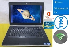 Dell Latitude Notebook i5 2.60GHz Webcam Win10 Office word activated good batt.
