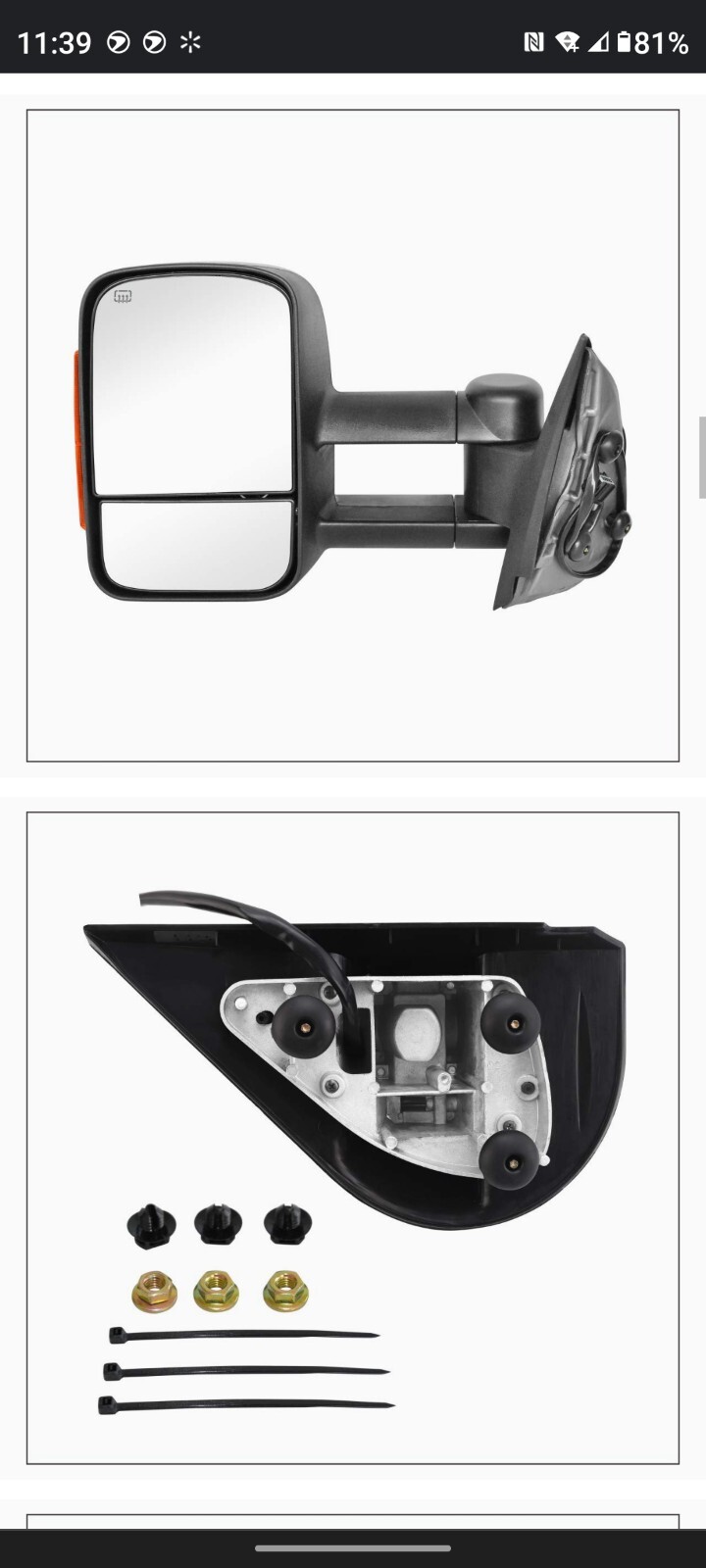 GMC Or Chevy Truck  Mirror fits 2007-2014  Models