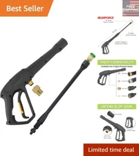High Pressure Spray Gun with Jet Nozzle - 1900 PSI for Electric Pressure Washers
