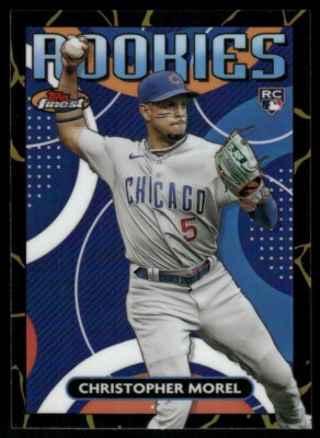 J190 CHRISTOPHER MOREL RC 2023 TOPPS FINEST ROOKIES KINTSUKUROI BLACK GOLD CUBS