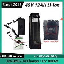 48V12Ah 1000W EBIKE Battery Lithium Ion 30A BMS Electric Bicycle li-ion Scooter