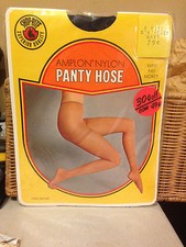 WOW  Vintage Shopright one size navy Pantyhose