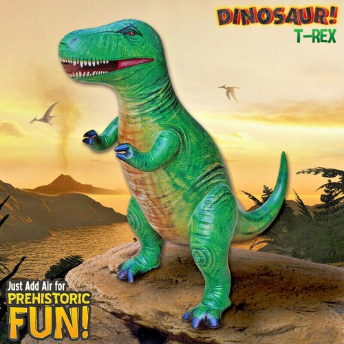 Jet Creations T-Rex Inflatable 43"Lx37"H, Ages 3+ Dinosaur Toy – Party Decoratio - Picture 12 of 12