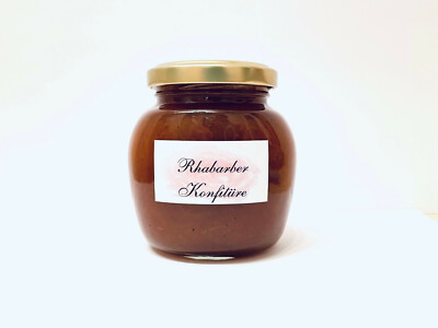 18,00 /kg - Rhabarber - Konfitüre 250 g - handgemacht -