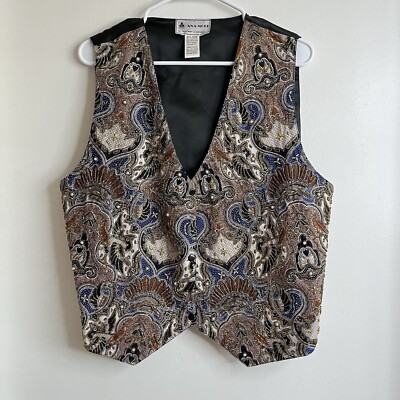 Vintage ANA MORI Beaded Vest ALL SIZE