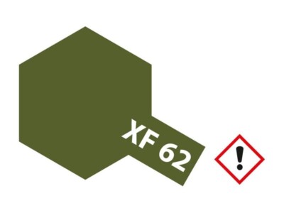 Tamiya Acrylfarbe XF-62 Braunoliv (Olive Drab) matt 23ml - 81362