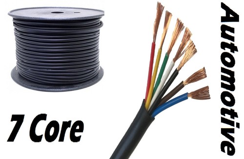 Câble Double 2x0,75mm² Rond - Pour 12V/24V DC, Courant 11A à 29A, Gainé Noir