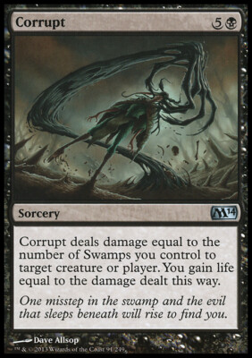 Magic the Gathering MTG Corrupt (91) Magic 2014   LP