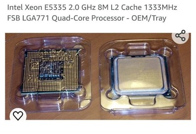 Intel Xeon Quad Core E5335 2.0GHz 8MB 1333MHz LGA771 Processor