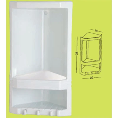 angoliera doccia Junior mensola angolare portaoggetti portasapone Gedy