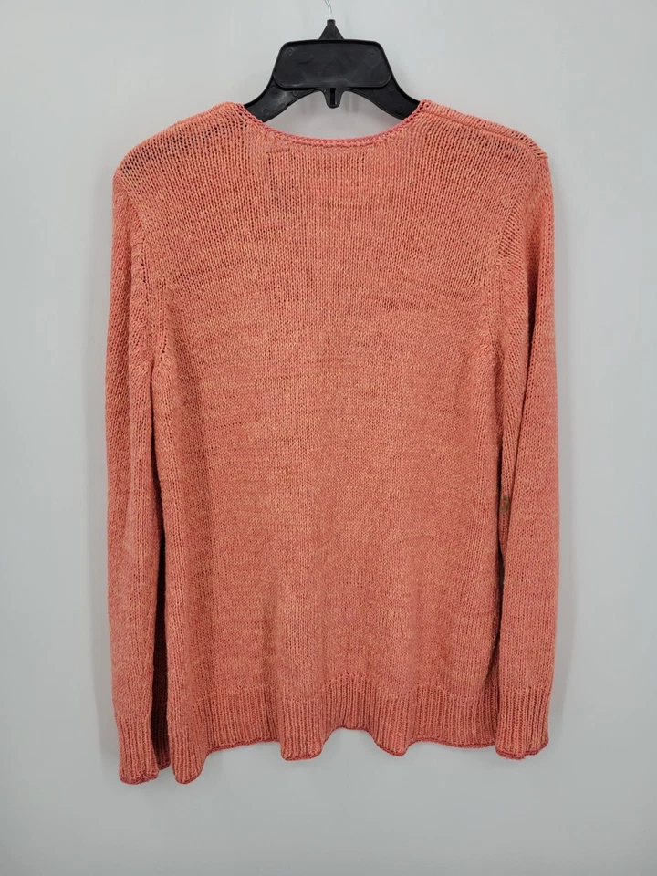 Cardigã Crazy Horse Collection suéter feminino XL botão para cima robusto boho - Imagem 2 de 4