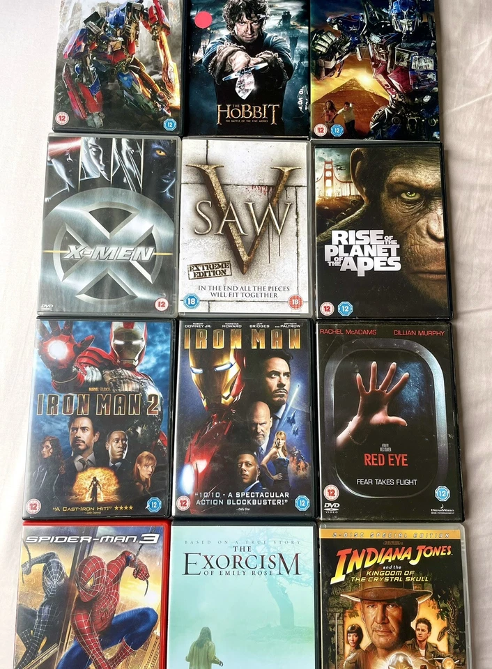 DVD BUNDLE Horror MARVEL Sci-Fi Family TRANSFORMERS Action Fantasy Films JobLot  - Image 4 of 4