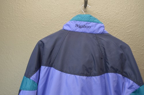 Vintage 90s Columbia Bugaboo Ski Coat Jacket Womens XL Teal Purple Fleece Lined - Picture 11 of 15