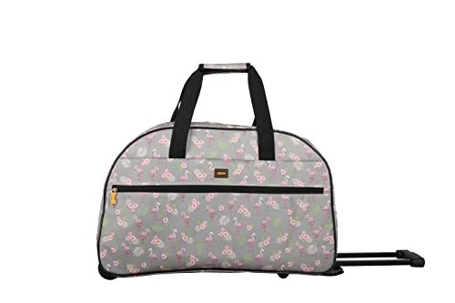 Lucas - Lightweight Pattern 22"Duffel Bag - Short Travel Suitcase with 2 Rollers - Image 3 of 3