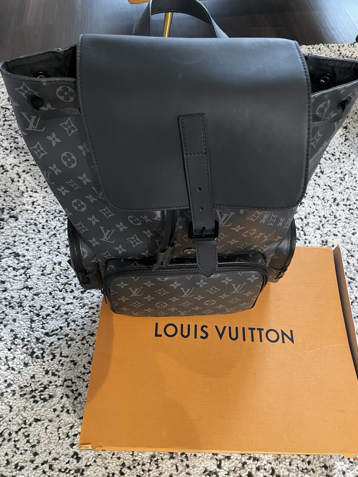 Authentic LOUIS VUITTON Monogram Eclipse Trio Bac… - image 4