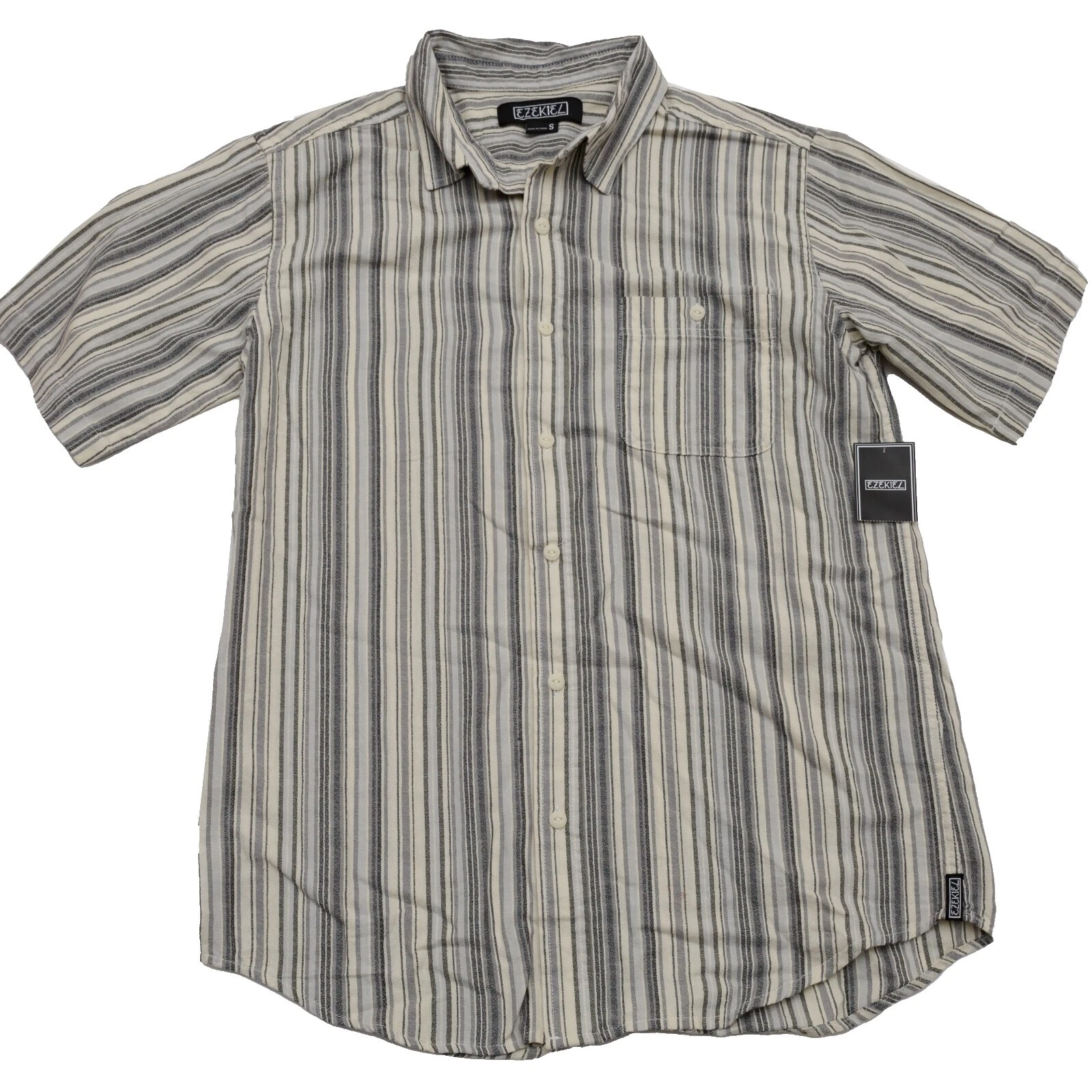 Ezekiel Striped Regular Size Casual Button-Down Shirts for Men