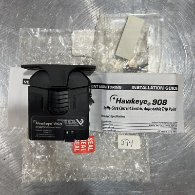New Veris Hawkeye 908 Split Core Adjustable Current Status Sensor Switch