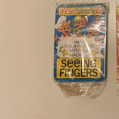 KELLOGG'S RICE CRISPIES SNAP CRACKLE & POP MAGIC TRICKERY #2 SEE FINGERS 1988