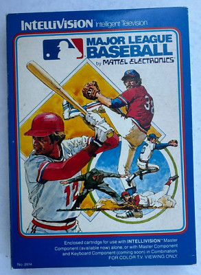 Intellivision Mattel Electronics Major League Baseball Cartridge w/ Instructions