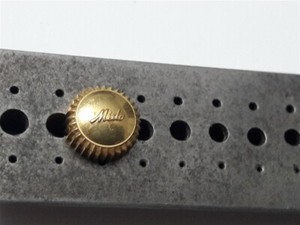 Authentic NOS 7.2MM YELLOW GOLD PLATED MIDO CHRONO / MULTI-CENTERCHRONO CROWN #IM1