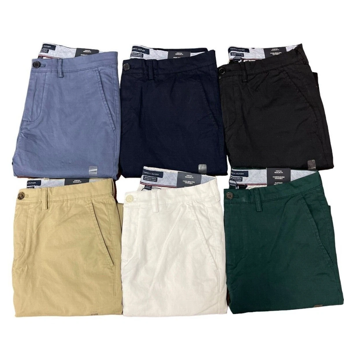Tommy Hilfiger Men's TH Flex Stretch Cotton Regular Fit Tapered Leg Chino Pants
Opens in a new windo