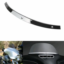Chrome Front Fairing Windshield Trim For Harley '14-Up Touring Street Glide FLHX