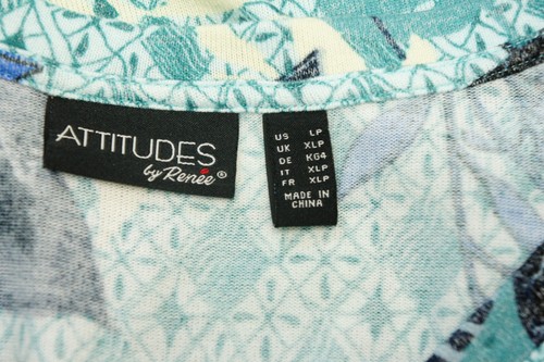 Attitudes by Renee Petite Global Illusions Casknit Tunic French Tuck Hem L/P - Picture 8 of 9