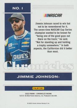 Jimmie Johnson 2022 Chronicles Racing #1 - - Picture 2 of 2