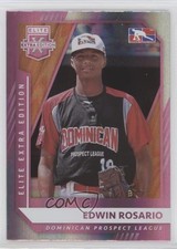 2021 Panini Elite Extra Edition Pink Edwin Rosario #172 0o1