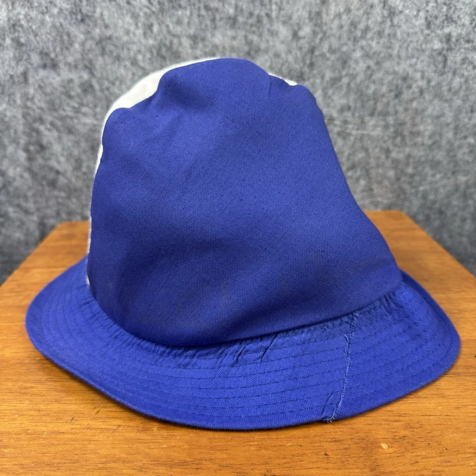 Vintage 70s Mickey Mouse Youth Toddler Bucket Hat Walt Disney USA Made Blue - Image 4 of 4