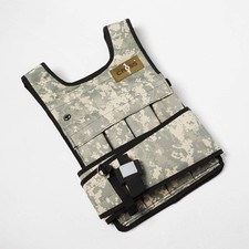 20LBS - 140LBS Adjustable Weighted Vest 20LBS WITH SHOULDER PADS Camouflage