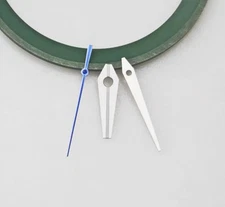 1 Set Polished Silver Blue Watch Hands For NH35 NH36 7.5x12x13.5mm