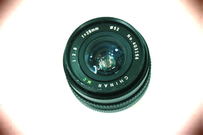 Chinar M.C. 28mm 1:2.8 Camera Lens Canon FD'' Mount