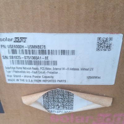 SolarEdge Home Hub Inverter Single Phase 12500W USE6000H-USMNBE78