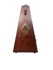 Vintage Wittner Metronome Wind Up Wood Finish Made In W. Germany Tested Working