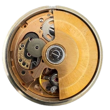 Vintage Lord Elgin Sunburst Automatic Men's Wristwatch Movement Swiss Running