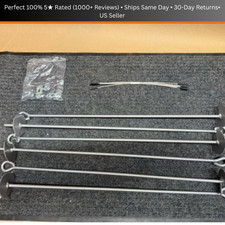30 inch Auger Anchor Kit - 6 Pack Steel Screw...