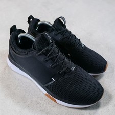Kuru Shoes Atom Black White Running Walking Womens 11 / Mens 9.5 No Insoles