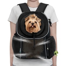 Pet Dog Carrier Backpack Small Dog Cat Front Backpack Ventilated Mesh Travel