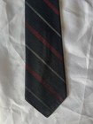 Vintage Necktie Men’s Navy Striped Tie 2.5” Wide Levine Bros State College Silk