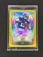 ODELL BECKHAM JR. 2014 Bowman Chrome Gold Refractor Rookie Auto /50 Giants