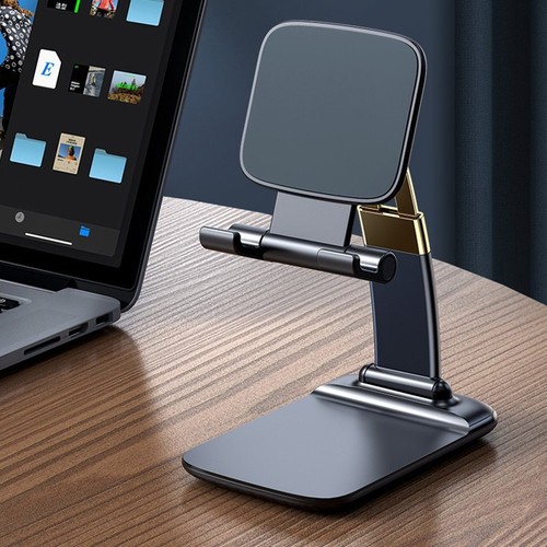 Support de t��l��phone compact pliable en ABS adapt�� aux iPads smartphones tabl - Foto 2 di 24