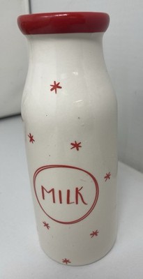 Milk for Santa Ceramic Bottle 6.5 iTall Decor
