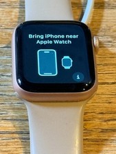 Apple Watch Series 5 40mm Pink Sand Aluminum Case Tan Sport Band