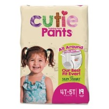 First Quality CR9008 Cutiepants Refastenable Training Pants For Girls, 4t-5t, 38